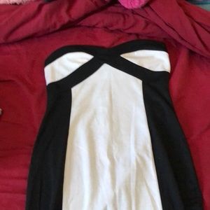 Dress black and white
